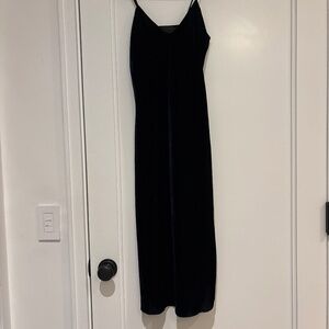 Nili Lotan 3/4 length Navy Velvet Slip dress XS